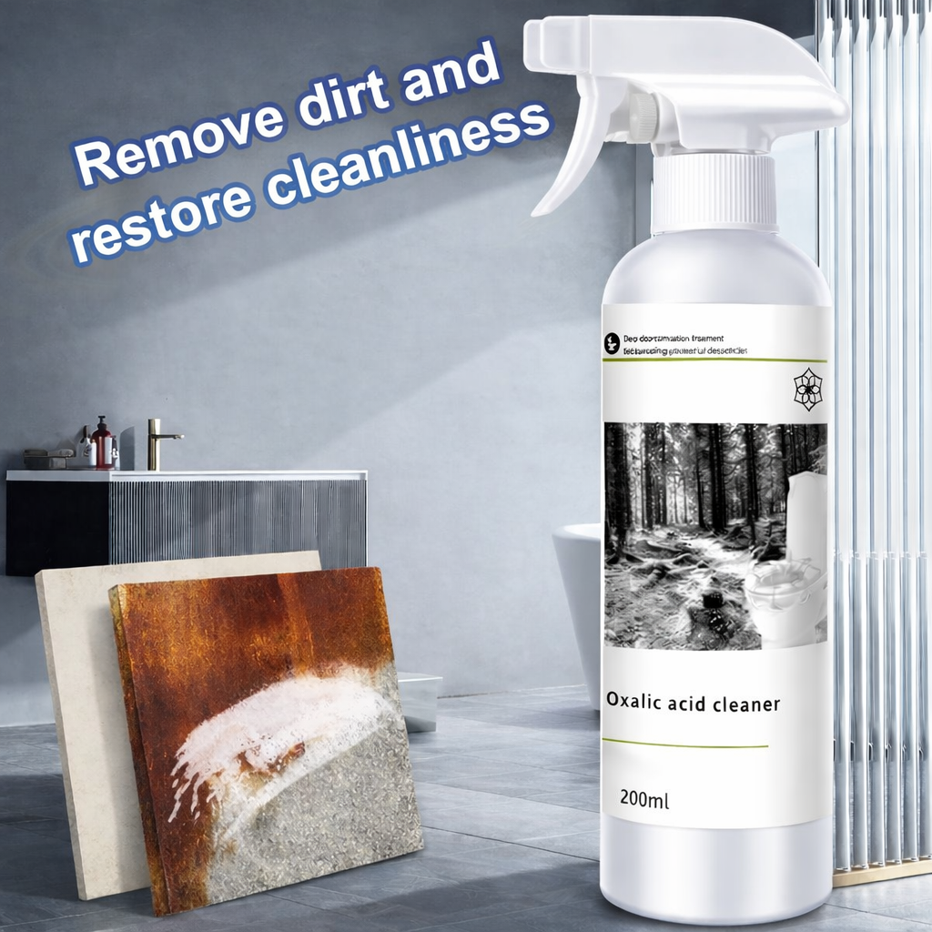 (Pack of 2) Toilet Cleaner Acidic Stain Removal Spray – Extra Strong Oxalic Acid Descaler for Hard Water Stains, Toilet Bowl & Tiles
