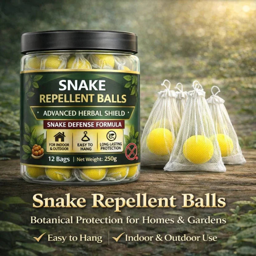 Snake Repellent Balls Natural Snake Deterrent – Advanced Herbal Shield Reptile Repeller for Home, Garden, Lawn & Farm Perimeter Boundary
