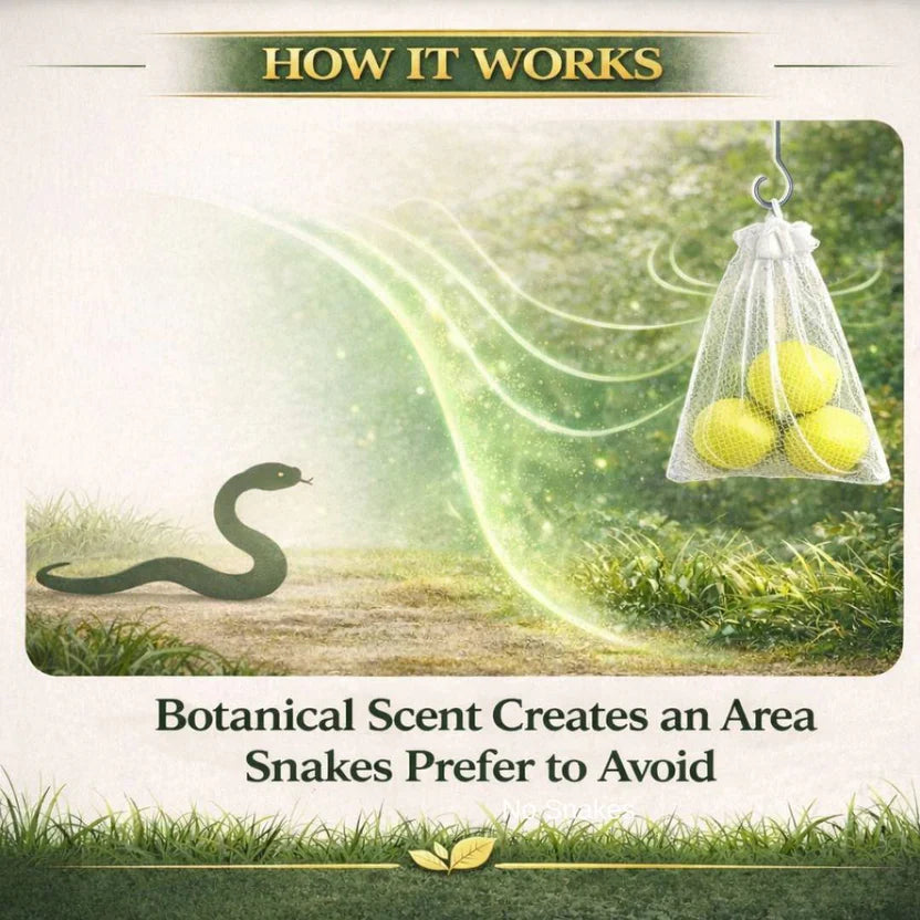 Snake Repellent Balls Natural Snake Deterrent – Advanced Herbal Shield Reptile Repeller for Home, Garden, Lawn & Farm Perimeter Boundary