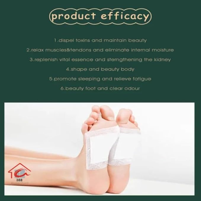 (20 Patches) Detox Foot Patches Natural Detox Foot Pads – Herbal Cleansing Foot Care Pads for Overnight Relaxation & Stress Relief
