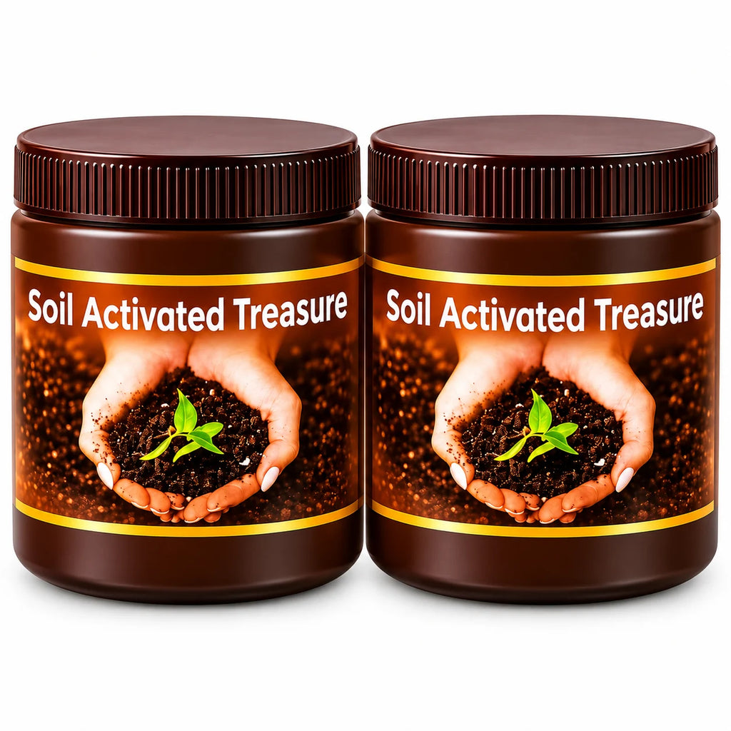 (Pack of 2) Soil Activated Treasure Organic Soil Activator – Fast Acting Mineral Plant Growth Fertilizer for Rooting, Gardening & Potted Plants