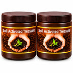 (Pack of 2) Soil Activated Treasure Organic Soil Activator – Fast Acting Mineral Plant Growth Fertilizer for Rooting, Gardening & Potted Plants