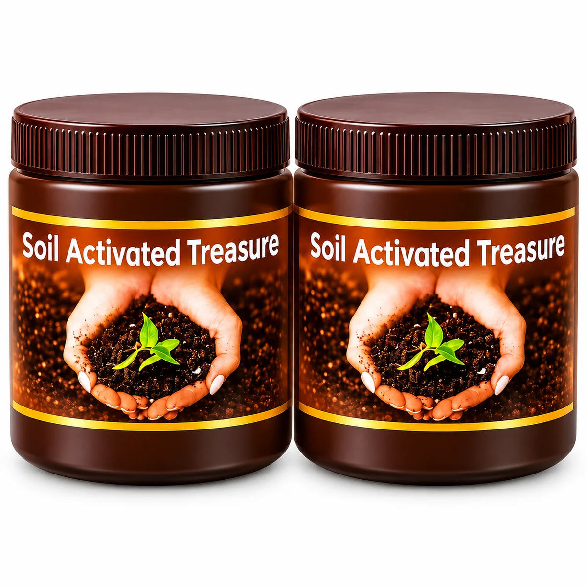 (Pack of 2) Soil Activated Treasure Organic Soil Activator – Fast Acting Mineral Plant Growth Fertilizer for Rooting, Gardening & Potted Plants