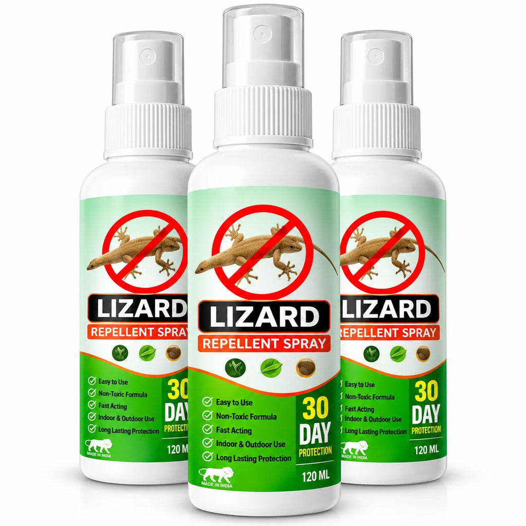 (Pack of 3) Lizard Repellent Spray – Natural Chipkali Bhagane Ka Spray & Herbal Gecko Deterrent for Home, Kitchen & Wall Protection