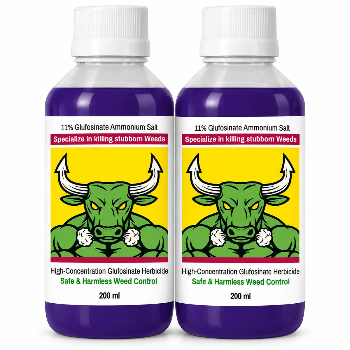 (Pack of 2) Glufosinate Ammonium Herbicide Weed Killer