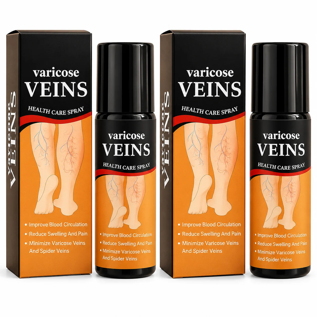 (Pack of 2) Varicose Veins Health Care Spray