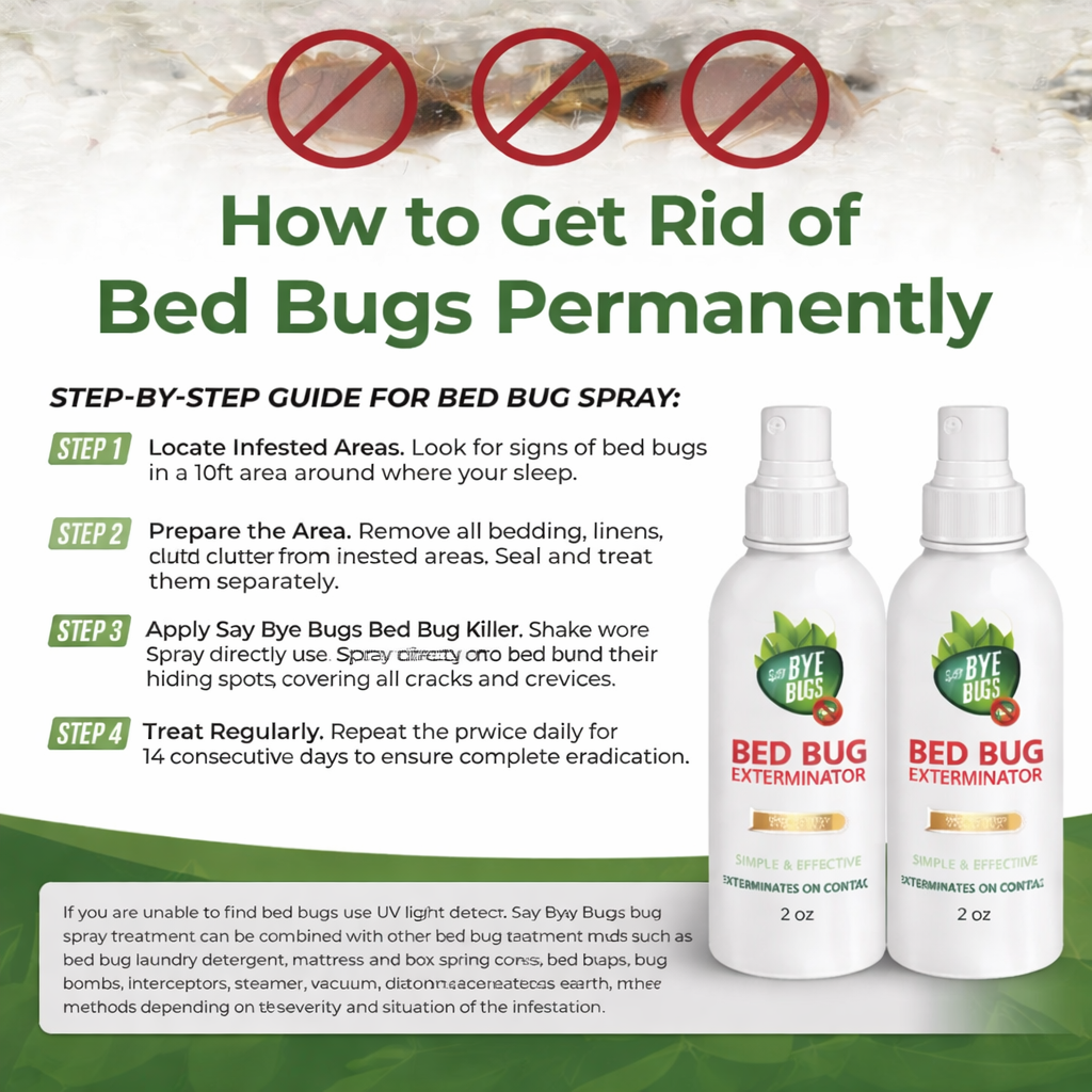 (Pack of 2) Bed Bug Spray Khatmal Killer Spray – For Mattresses, Furniture & Bedding