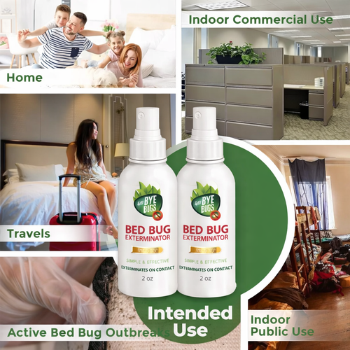 (Pack of 2) Bed Bug Spray Khatmal Killer Spray – For Mattresses, Furniture & Bedding