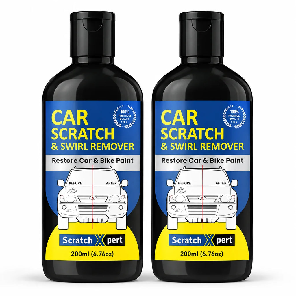 (Pack of 2) Car Scratch Remover Rubbing Compound (200ml) – Scratch and Swirl Remover Polish for Car Paint, Scuffs & Swirl Marks