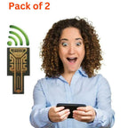 (Pack of 2) Mobile Signal Booster Mobile Network Booster – Universal Cell Phone Internal Antenna Signal Enhancer for 4G 5G & Home Use