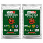 (Pack of 2) Cockroach Killer Powder Roach Killer Powder – Fast Acting Boric Acid Insecticide Powder for Kitchen, Drains & Home