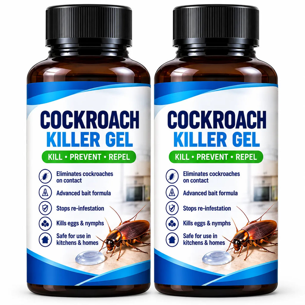 (Pack of 2) Cockroach Killer Gel Anti Cockroach Gel Bait – Fast Acting Roach Killer Paste for Kitchen Cabinets, Sinks & Home Pest Control