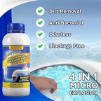 (Buy 1 Get 3 Free) Drain Cleaner Powder Sink & Pipe Blockage Cleaner – Fast Acting Drainage Block Remover for Kitchen Sink, Bathroom Washbasin & Toilet