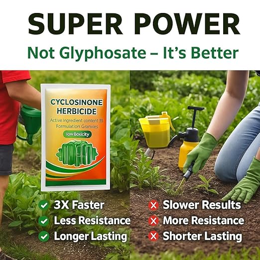 (Pack of 2) Cyclosinone Herbicide Weed Killer Granules
