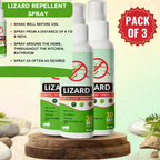 (Pack of 3) Lizard Repellent Spray – Natural Chipkali Bhagane Ka Spray & Herbal Gecko Deterrent for Home, Kitchen & Wall Protection