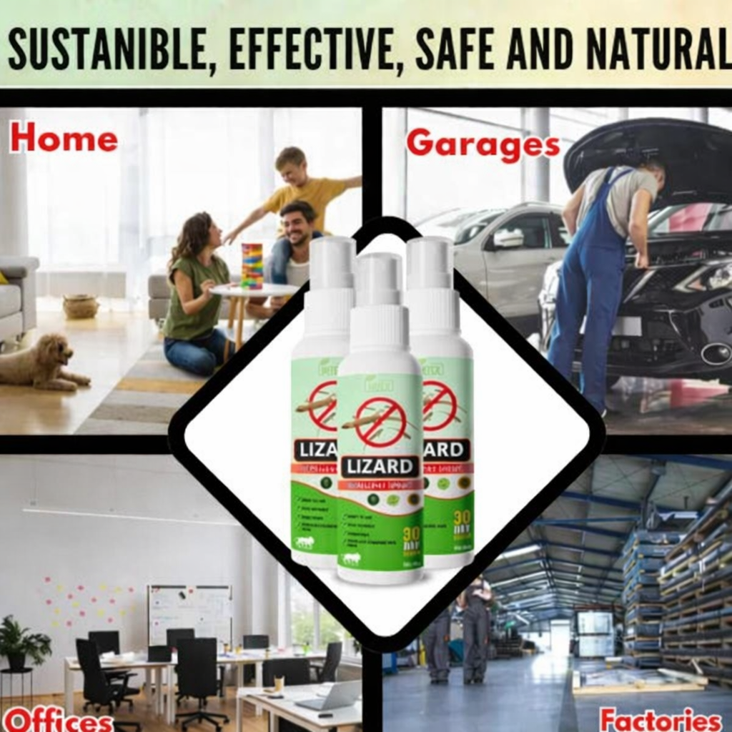 (Pack of 3) Lizard Repellent Spray – Natural Chipkali Bhagane Ka Spray & Herbal Gecko Deterrent for Home, Kitchen & Wall Protection