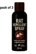 (Pack of 3) Rat Repellent Spray for Home & Warehouse – Herbal Rodent Repellent Chuha Bhagane Ka Spray for Kitchen, Attic & Car Engine Protection