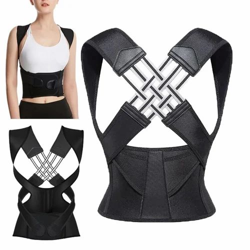 Posture Corrector Belt for Men & Women – Adjustable Back Straight Belt & Shoulder Support Brace for Spine Alignment & Hunchback Correction