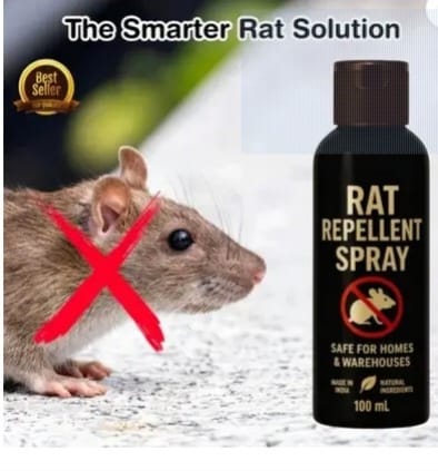 (Pack of 2) Rat Repellent Spray Herbal Rodent Repellent Spray – Non-Toxic Mouse & Pest Control Spray for Car Engine, Kitchen & Home
