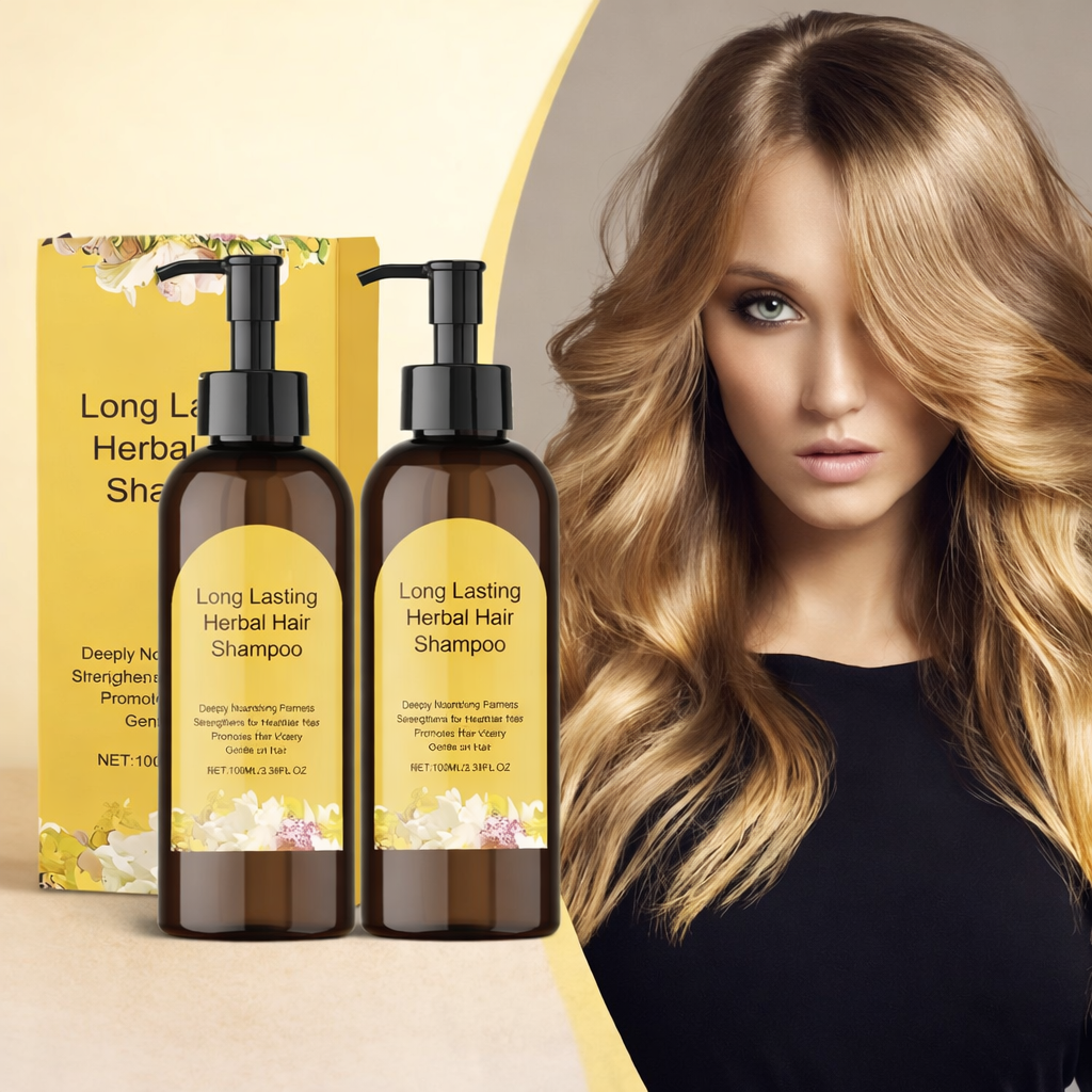 (Pack of 2) Natural Hair Dye Shampoo Japanese Hair Color Shampoo – Long Lasting Ammonia-Free Black Hair Dye for Men & Women
