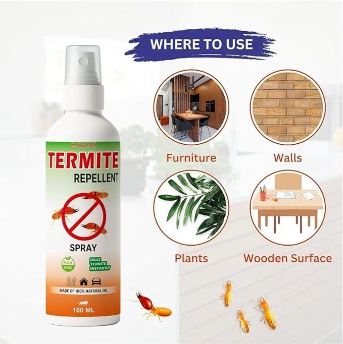 (Pack of 3) Termite Spray Anti Termite Deemak Spray – Fast Acting Wood Termite Killer & Prevention Spray for Home Furniture, Doors & Wardrobes