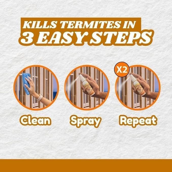 (Pack of 3) Termite Spray Anti Termite Deemak Spray – Fast Acting Wood Termite Killer & Prevention Spray for Home Furniture, Doors & Wardrobes
