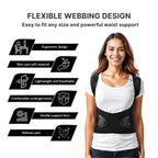Posture Corrector Belt for Men & Women – Adjustable Back Straight Belt & Shoulder Support Brace for Spine Alignment & Hunchback Correction